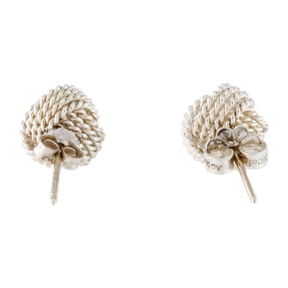 TIFFANY & CO. Twist Wire Knot Earrings-  Matching -Pendant Necklace - Picture 2 of 3